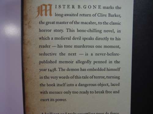 Clive Barker - Mr B. Gone