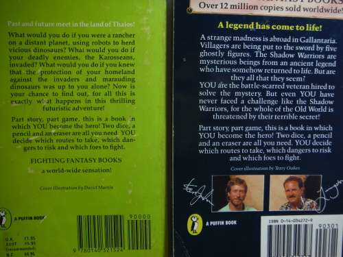 Bundle of Six Fighting Fantasy Game Books - Ian Livingstone and Steve Jackson