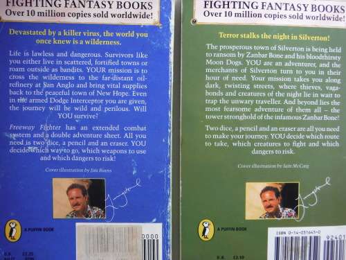 Bundle of Six Fighting Fantasy Game Books - Ian Livingstone and Steve Jackson