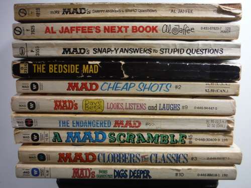 Bulk Lot of Ten Vintage Mad Paperback Books. Highly Collectable!!!