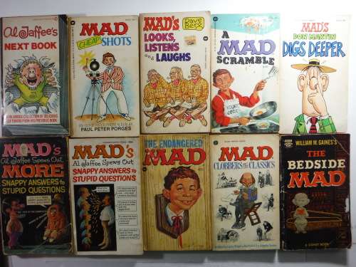 Bulk Lot of Ten Vintage Mad Paperback Books. Highly Collectable!!!