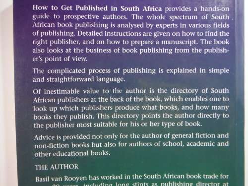 How to Get Published in South Africa : A Guide for Authors - Basil van Rooyen