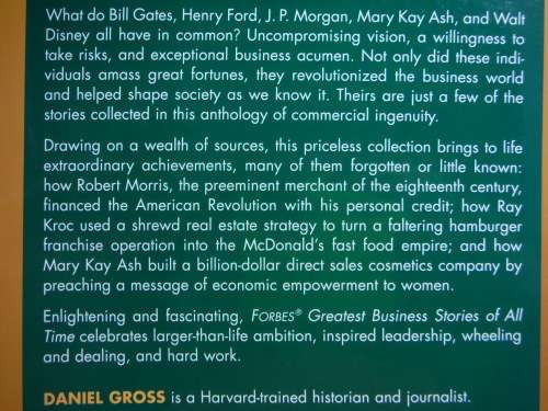 Forbes Greatest Business Stories of All Time - Daniel Gross