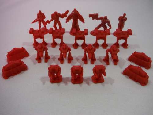 Risk 2210 A.D Game Pieces and Cards in Organiser