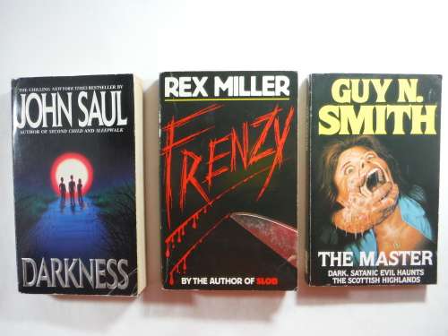 Bundle of 3 Horror Paperback Novels