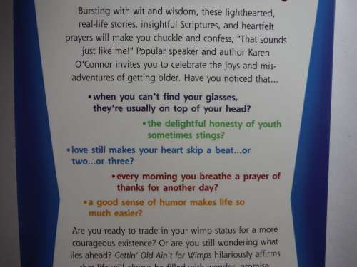 Gettin' Old Ain't for Wimps - Karen O'Connor