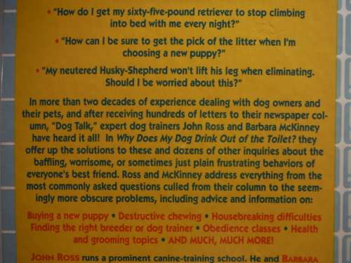 Why Does My Dog Drink Out of the Toilet - John Ross and Barbara McKinney