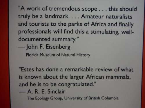 The Behavior Guide to African Mammals - Richard Despard Estes