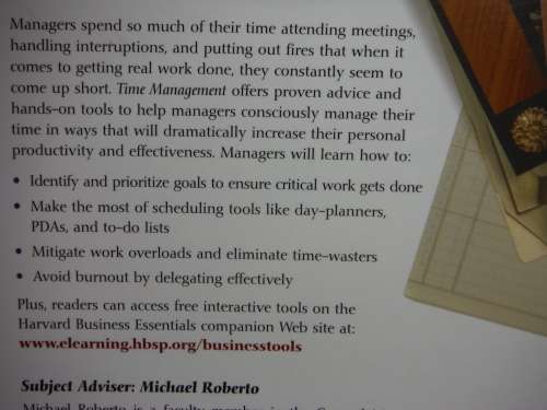 Harvard Business Essentials - Time Management