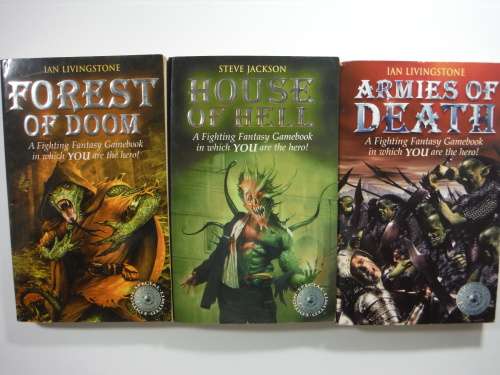 Bundle of 5 Fighting Fantasy Gamebooks - Steve Jackson & Ian Livingstone