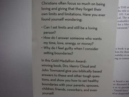 Boundaries : When To Say Yes, How To Say No - Dr. Henry Cloud & Dr. John Townsend