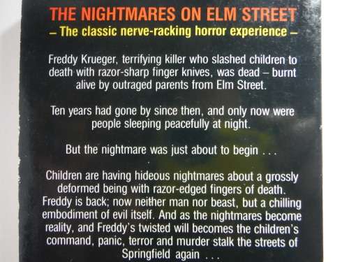 The Nightmares on Elm Street - Part 1 to 5 - Two Paperback Novels