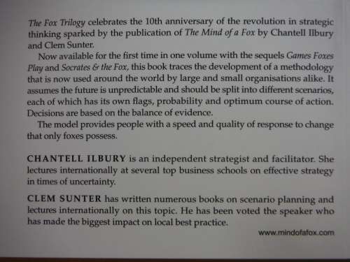 The Fox Trilogy - Chantell Ilbury and Clem Sunter - Signed Copy