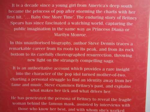 Britney : Inside the Dream - Paperback - Steve Dennis