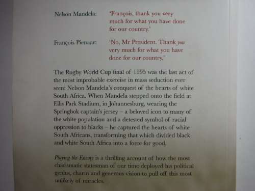 Playing the Enemy : Nelson Mandela and the Game that Made a Nation - John Carlin
