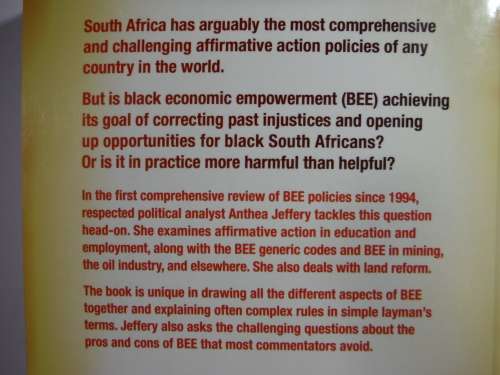 BEE : Helping or Hurting? - Anthea Jeffery