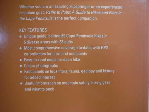 Paths to Pubs : A Guide to Hikes and Pints in the Cape Peninsula - Tony Burton