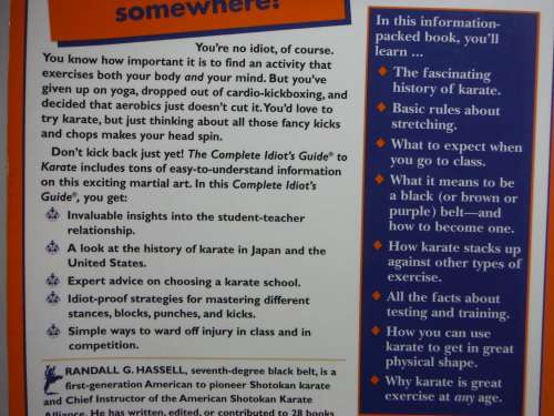 The Complete Idiot's Guide to Karate - Randall G. Hassell