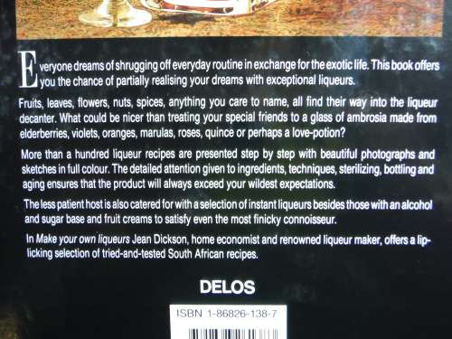 Make Your Own Liqueurs - Jean Dickson