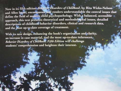 Behavior Disorders of Childhood : Fifth Edition - Rita Wicks-Nelson and Allen C. Israel