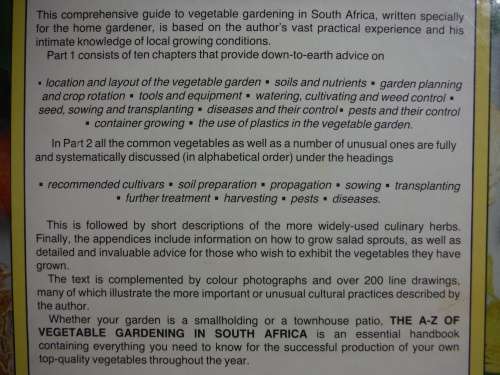 The A-Z of Vegetable Gardening in South Africa - Jack Hadfield