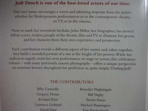 Darling Judi : A Celebration of Judi Dench - Edited by John Miller