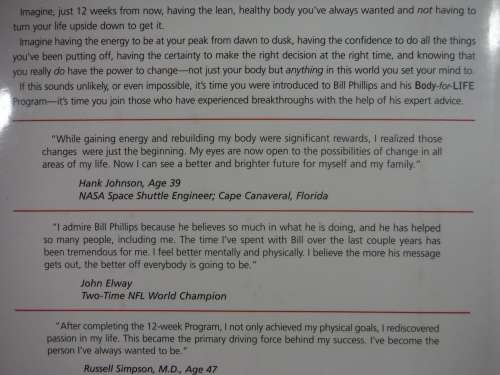 Body for Life Bundle : Book + Exercise and Diet Log Book - Bill Phillips