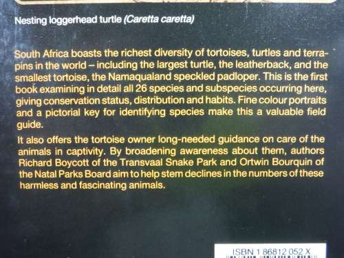 The South African Tortoise Book : A Guide to South African Tortoises, Terrapins and Turtles