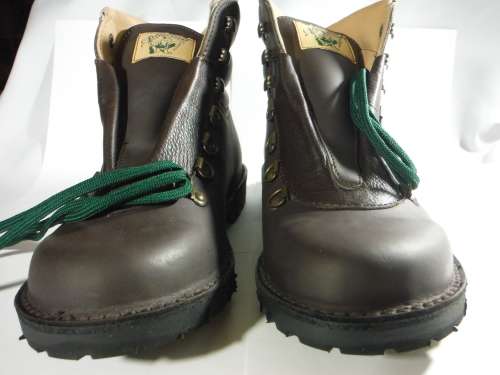 Jim Green Razorback Work Boots - Genuine Leather - Size 8 - Dark Brown