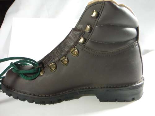 Jim Green Razorback Work Boots - Genuine Leather - Size 8 - Dark Brown
