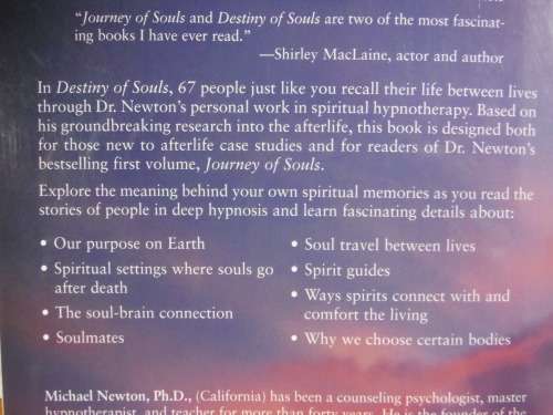 Destiny of Souls and Journey of Souls - A Pair of Books by Michael Newton, PH.D.