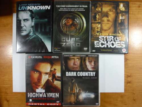 A Bundle of 5 Thriller Dvds