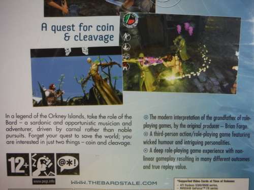 The Bard`s Tale : A Quest for Coin and Cleavage - PC DVD-ROM
