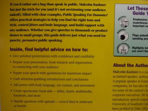 Public Speaking for Dummies - Malcolm Kushner