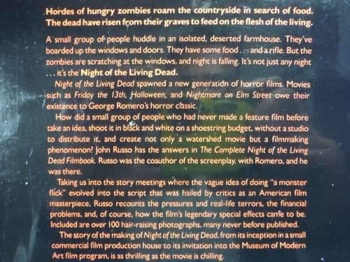 The Complete Night of the Living Dead Filmbook - John Russo - 1985 - Rare Find!