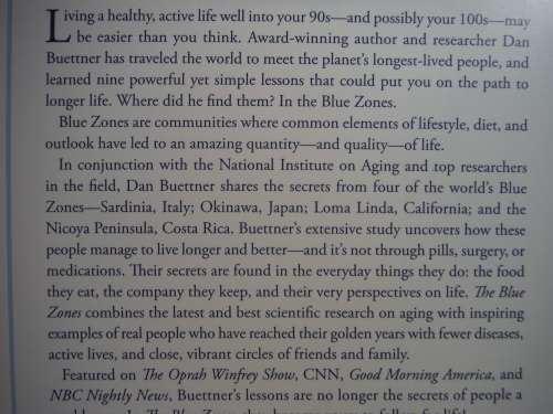 The Blue Zones : Lessons For Living Longer from the People Who've Lived the Longest - Dan Buettner