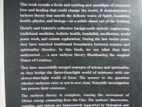 Tachyon Energy : A New Paradigm in Holistic Healing - David Wagner