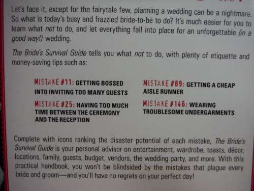The Bride`s Survival Guide : 150 Mistakes You Should Avoid - Sharon Naylor