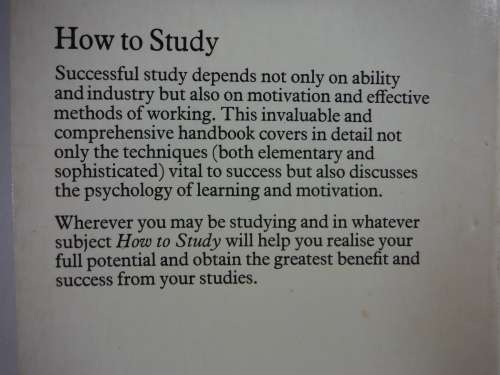 How to Study - Harry Maddox - 1980