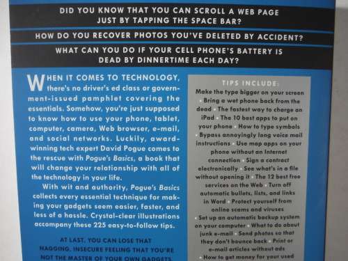 Pogue`s Basics  Essential Tips and Shortcuts for Simplifying the Technology in Your Life