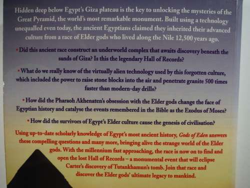 Gods of Eden : Egypt`s Lost Legacy and the Genesis of Civilisation - Andrew Collins