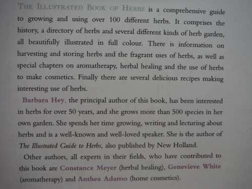 The Illustrated Book of Herbs - Barbara Hey