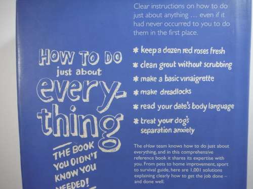 How to Do Just About Everything - Collins eHow