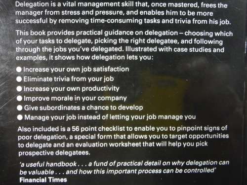 Don`t Do. Delegate! - Paperback - James M. Jenks