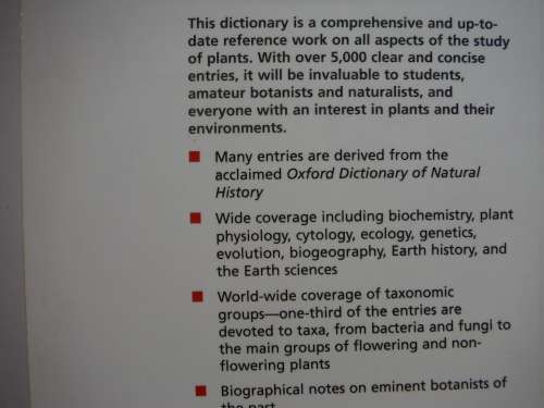 Oxford : Concise Dictionary of Botany - Michael Allaby