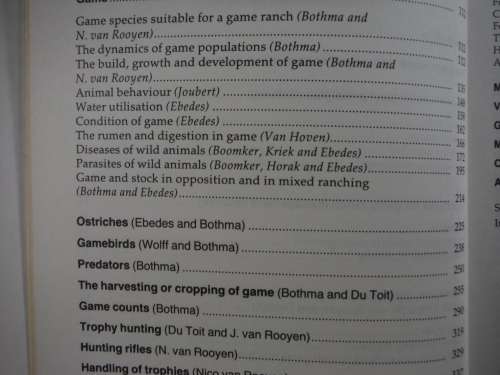 Game Ranch Management - J. du P. Bothma