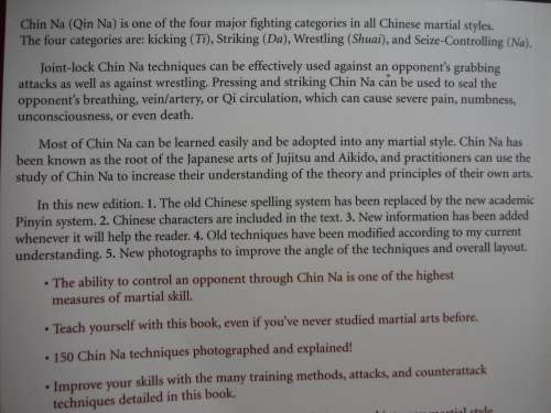 ANalysis of Shaolin Chin Na - Yang, Jwing-Ming