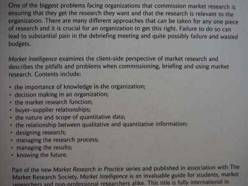 Market Intelligence : How and Why Organizations Use Market Research