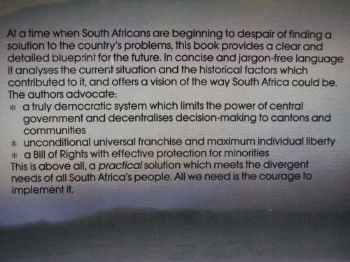 South Africa : The Solution - Paperback - Leon Louw - 1986