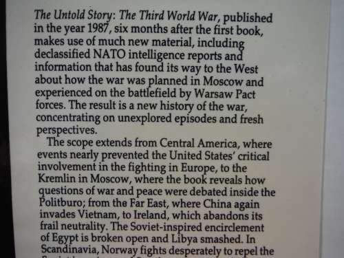 The Untold Story : The Third World War - General Sir John Hackett